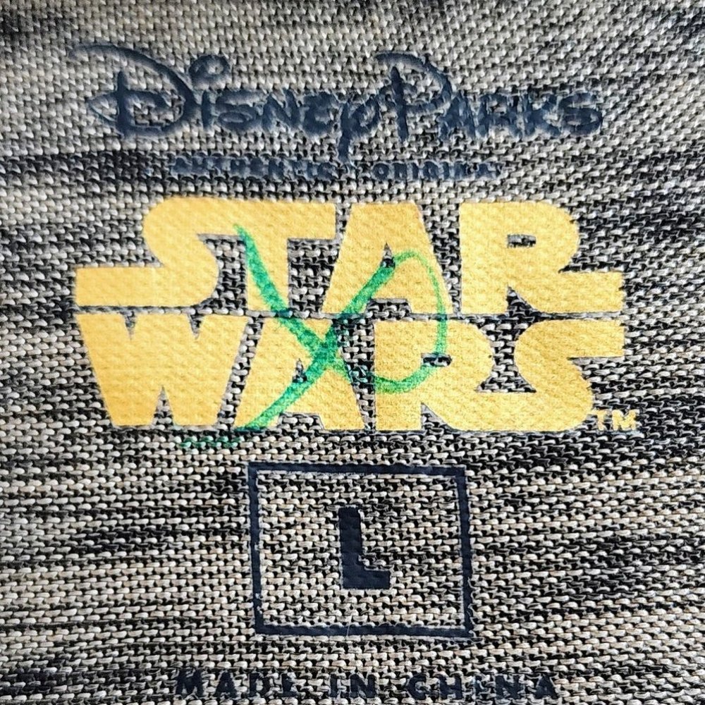 NEW Star Wars Gold & Black Metallic Top - Picture 3 of 6